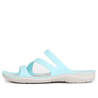 Crocs (WMNS) Swiftwater Sports terlikleri “Mavi Beyaz” 203998-4CV