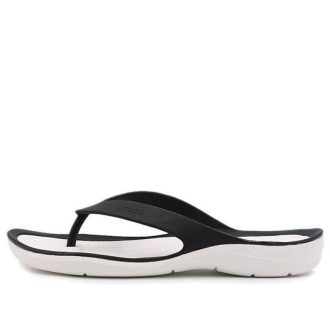 Crocs (WMNS) Swiftwater Sports terlikleri “Siyah Beyaz” 204974-066
