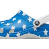 Crocs (WMNS) USA Desen Baskılı Hafif Rahat Sandaletler Mavi Kırmızı 205974-94S