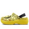 Crocs (WMNS) X Smiley Classic Clog Kalın Tabanlı Gülümseyen Yüz Bulutlu Sandaletler Sarı Siyah 207233-90H