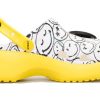 Crocs (WMNS) x Smiley World Charm Classic Platform Clugs “Yellow White” 207980-94S