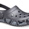 Crocs (WMNS) Yılan Desenli Grafit Siyah Sandalet 206380-02W