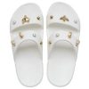 Crocs (WMNS) Yumuşak Tabanlı Rahat Açık Hava Düz Topuklu Spor Terlikleri Beyaz 207387-103