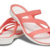 Crocs (WMNS) Yumuşak Tabanlı Rahat Spor Kırmızı Sandaletler 203998-6SL