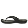 Crocs Yumuşak Tabanlı Rahat Parmak Arası Terlik Unisex Siyah Gri 10024-05M