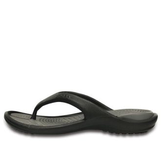 Crocs Yumuşak Tabanlı Rahat Parmak Arası Terlik Unisex Siyah Gri 10024-05M
