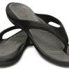 Crocs Yumuşak Tabanlı Rahat Parmak Arası Terlik Unisex Siyah Gri 10024-05M