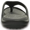 Crocs Yumuşak Tabanlı Rahat Parmak Arası Terlik Unisex Siyah Gri 10024-05M