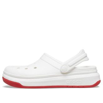Crocsband Full Force Kalın Tabanlı Sandalet Beyaz Kırmızı Unisex 206122-100