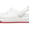 Crocsband Full Force Kalın Tabanlı Sandalet Beyaz Kırmızı Unisex 206122-100