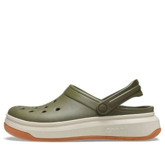 Crocsband Full Force Kalın Tabanlı Sandaletler Yeşil Unisex 206122-34E